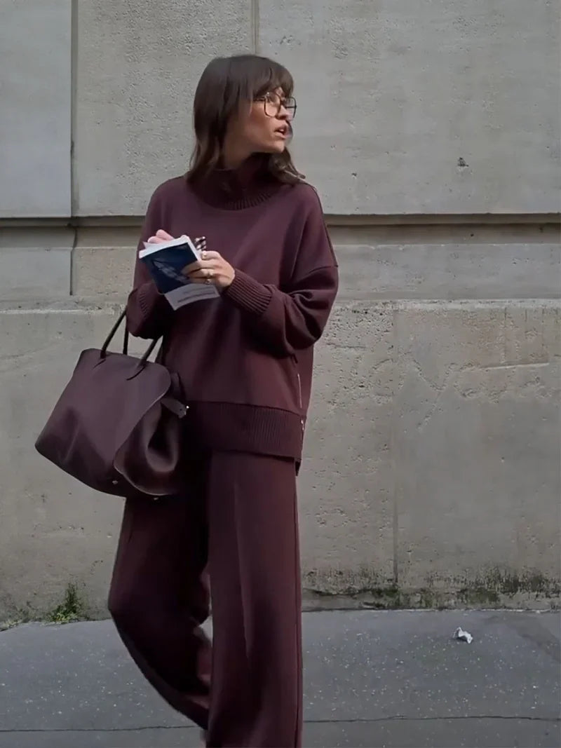 Serena - Completo coordinato di felpa dal taglio ampio